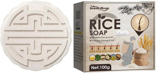 Champú En Barra de Arroz Promueve Crecimiento De Cabello
