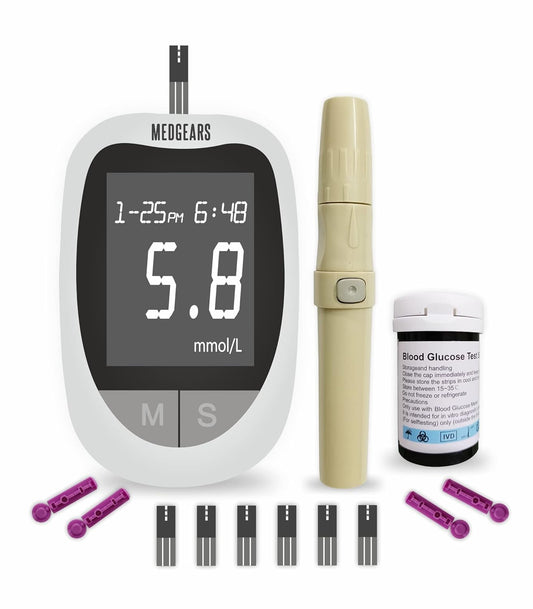 Medgears Monitor de Glucosa Inteligente